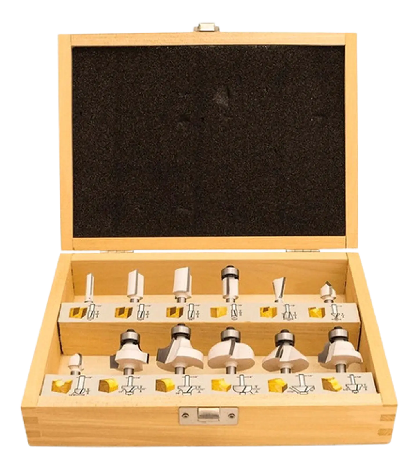 Set de Fresas 6 uni. 1/4 Para Madera Makita 1
