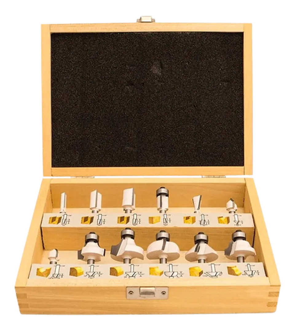Set de Fresas 6 uni. 1/4 Para Madera Makita 1