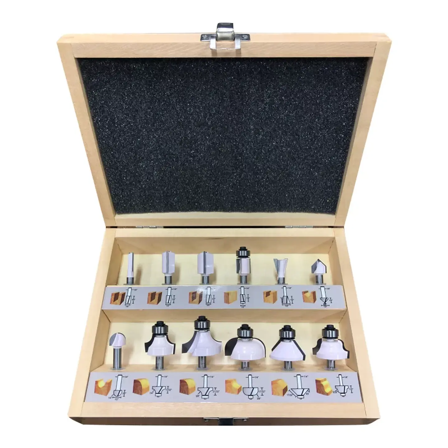 Set de Fresas 6 uni. 1/4 Para Madera Makita 3