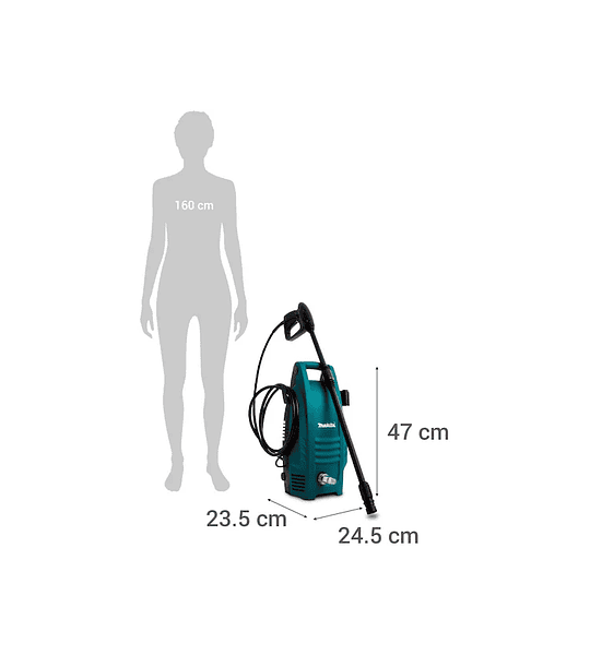 Hidrolavadora makita 1.300w 100 bar hw101