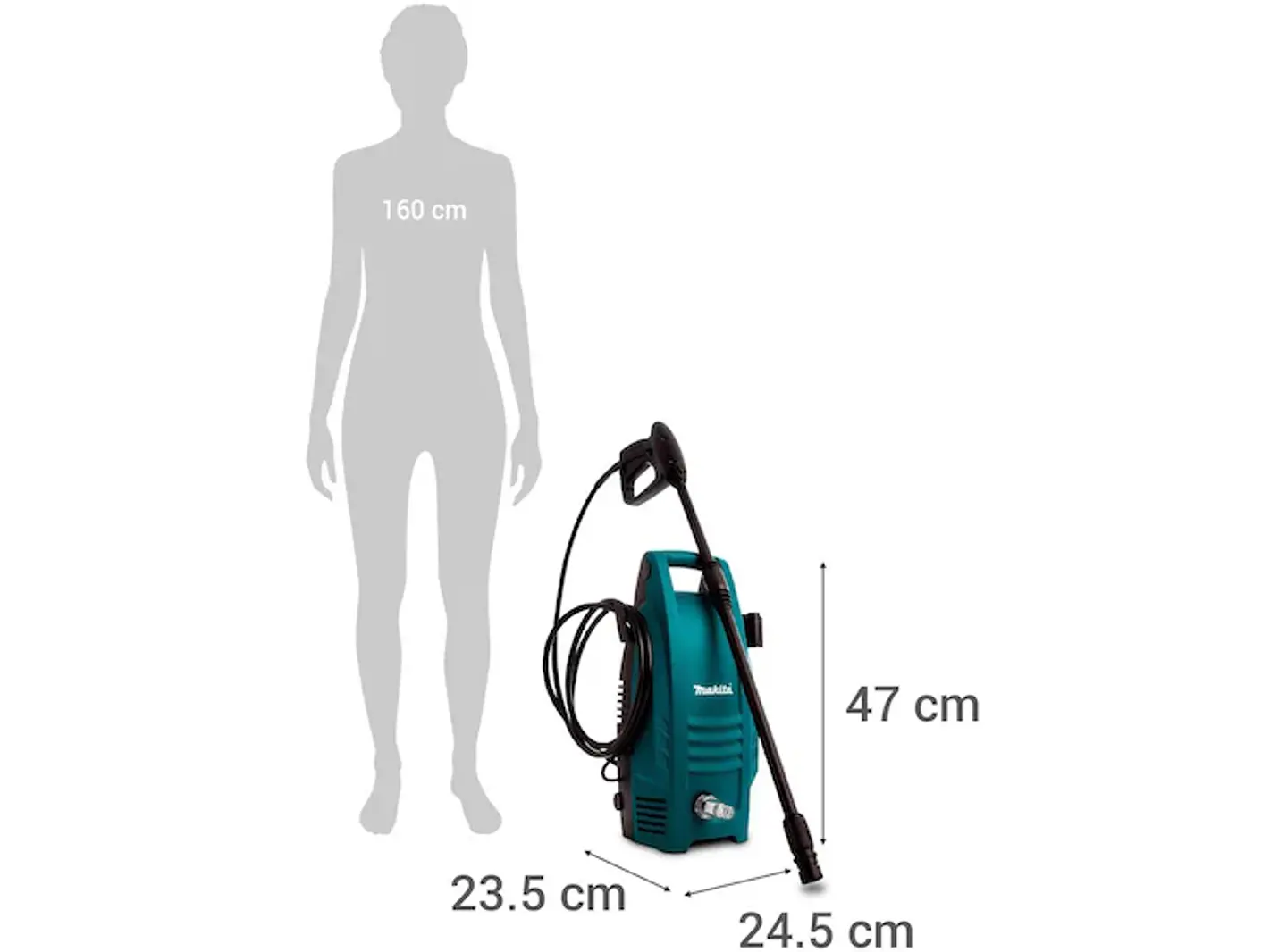 Hidrolavadora makita 1.300w 100 bar hw101 5