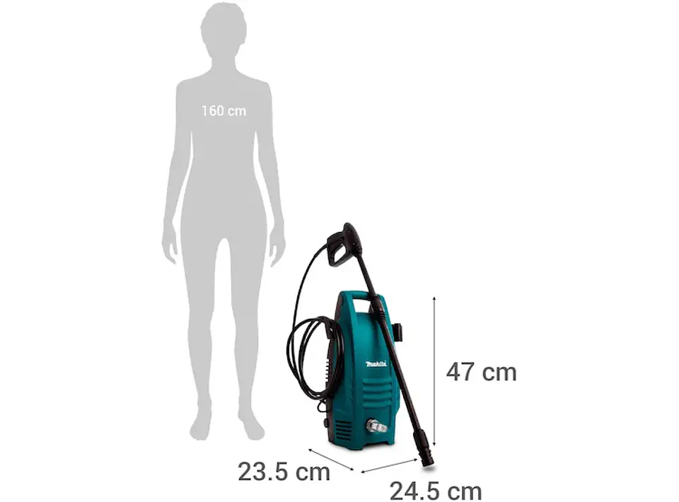 Hidrolavadora makita 1.300w 100 bar hw101 5
