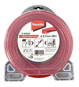 Nylon Estriado Rojo / 2,7 Mm / 30 Mt Makita E-01834