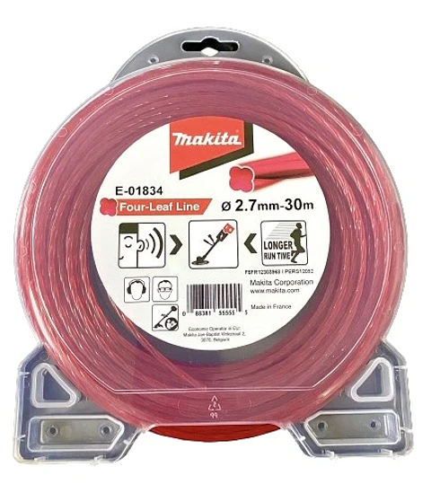 Nylon Estriado Rojo / 2,7 Mm / 30 Mt Makita E-01834
