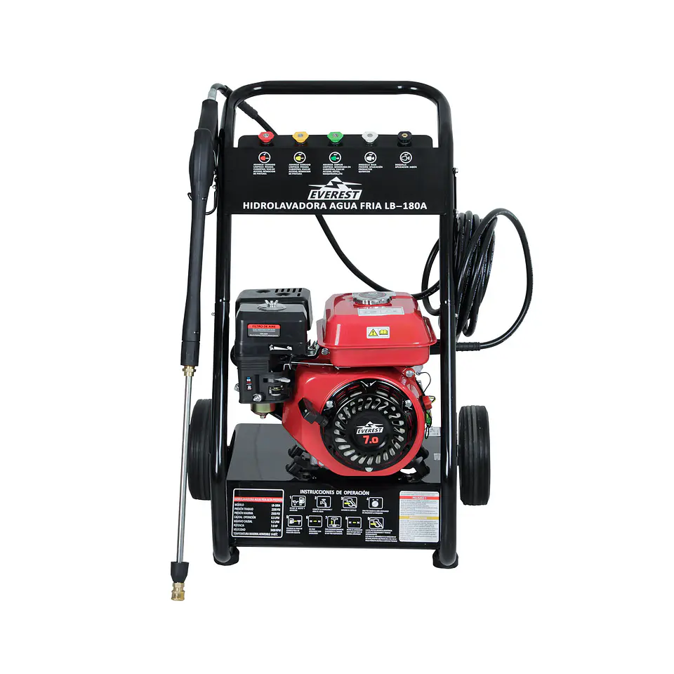 HIDROLAVADORA 180BAR GASOLINA 6,5HP LB-180A EVEREST 1