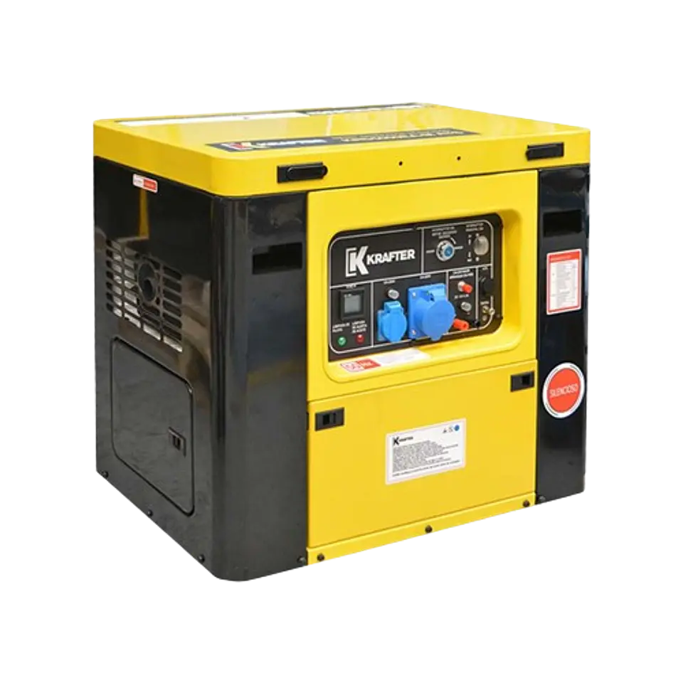 GENERADOR DIESEL 6KVA INSONORO P/ELÉCTRICA KRAFTER C/ CONEXIÓN A ATS 1