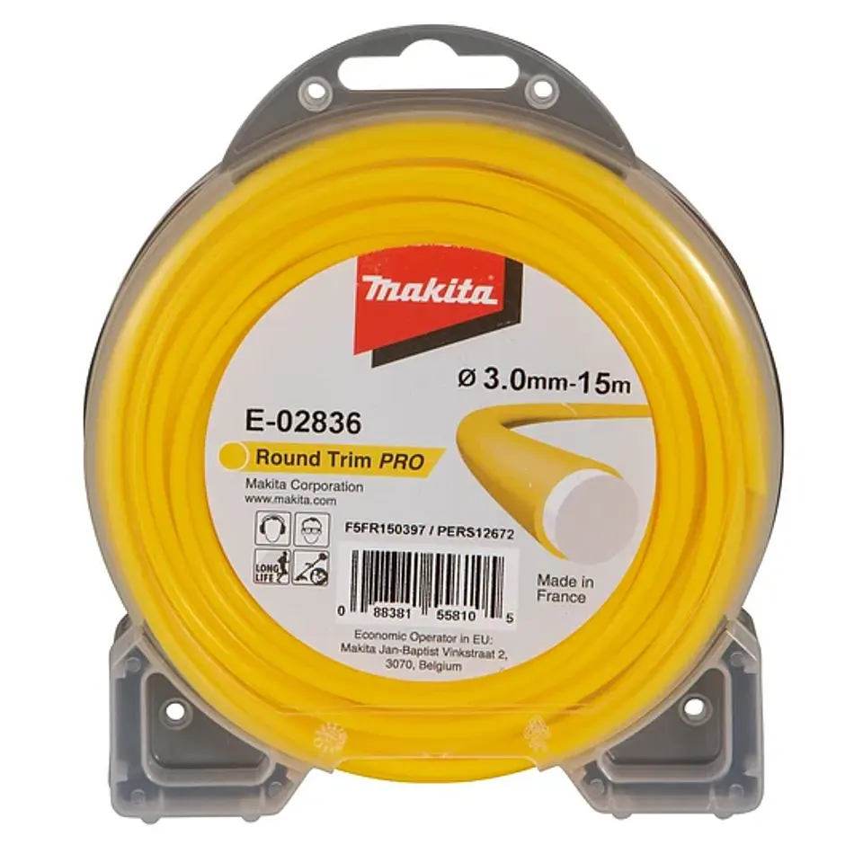 NYLON REDONDO AMARILLO DOBLE CAPA 3.0MM 15M. MAKITA 1