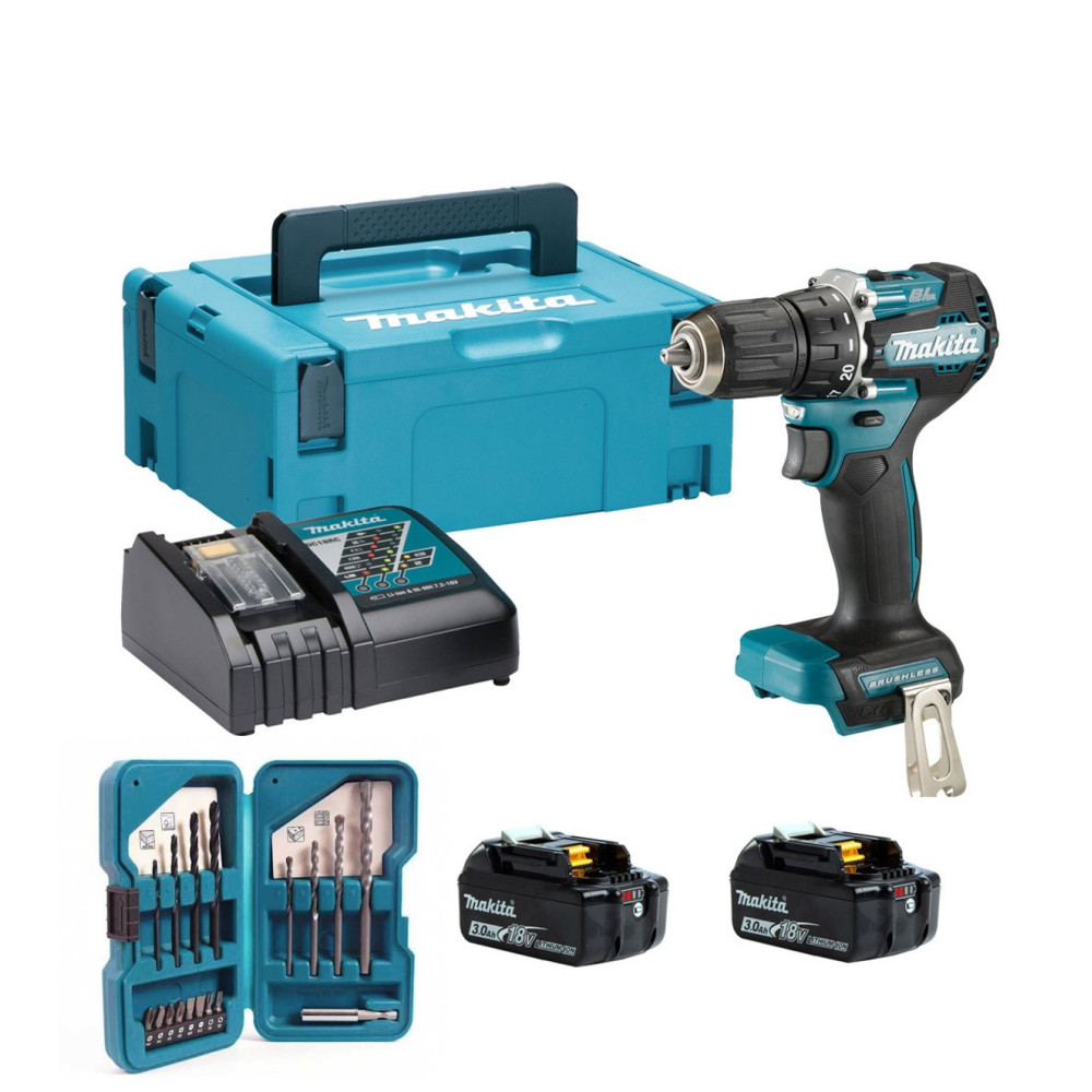 Taladro Atornillador Inalámbrico 1/16" -1/2 " 18V+ 2 Baterías De 5,0Ah