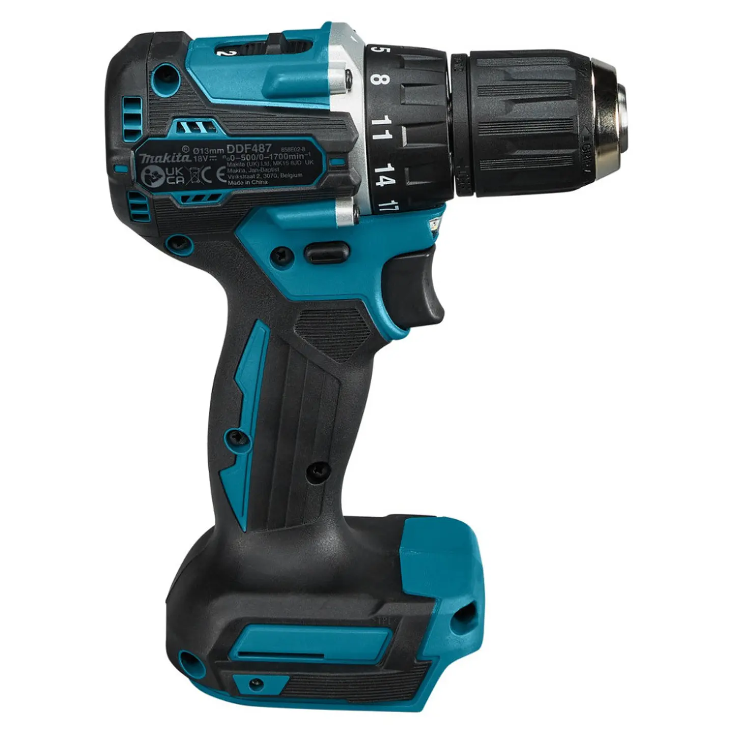 TALADRO ATORNILLADOR INALAMBRICO 13MM 18V+ 2 BATERÍAS 3.0AH + CARGADOR  DDF487RFJ-1 MAKITA 2