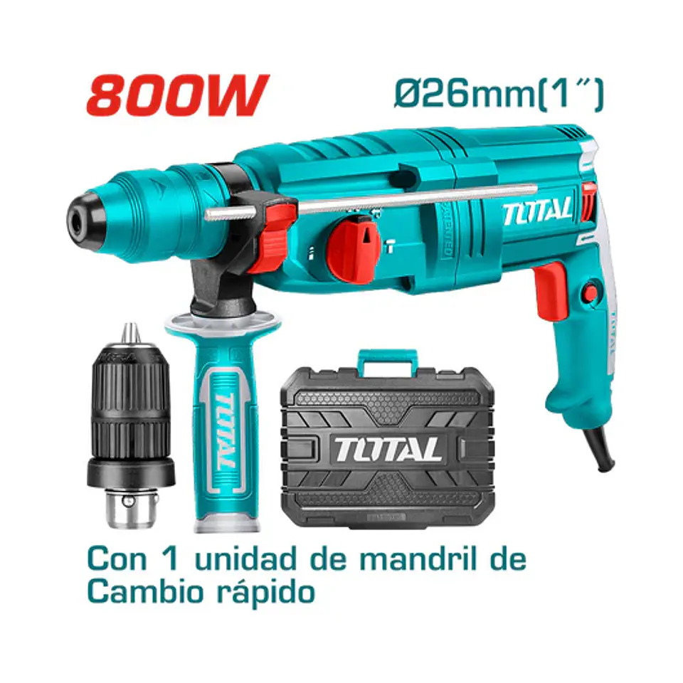 ROTOMARTILLO 800W SDS-PLUS TOTAL TH308268 1