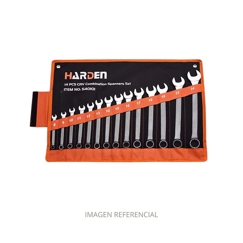 SET DE LLAVES PUNTA CORONA 14PZS HARDEN