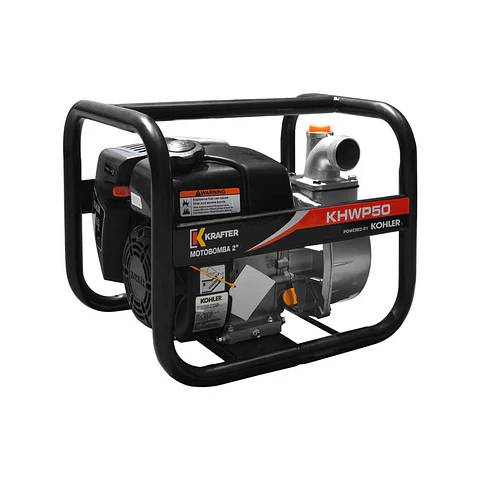 MOTOBOMBA GASOLINA KOHLER 2" ALTO CAUDAL KHWP50 KRAFTER