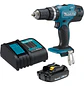 Taladro Percutor 18v 13mm Makita Dhp453x10 + Bateria + carg  - thumbnail 1
