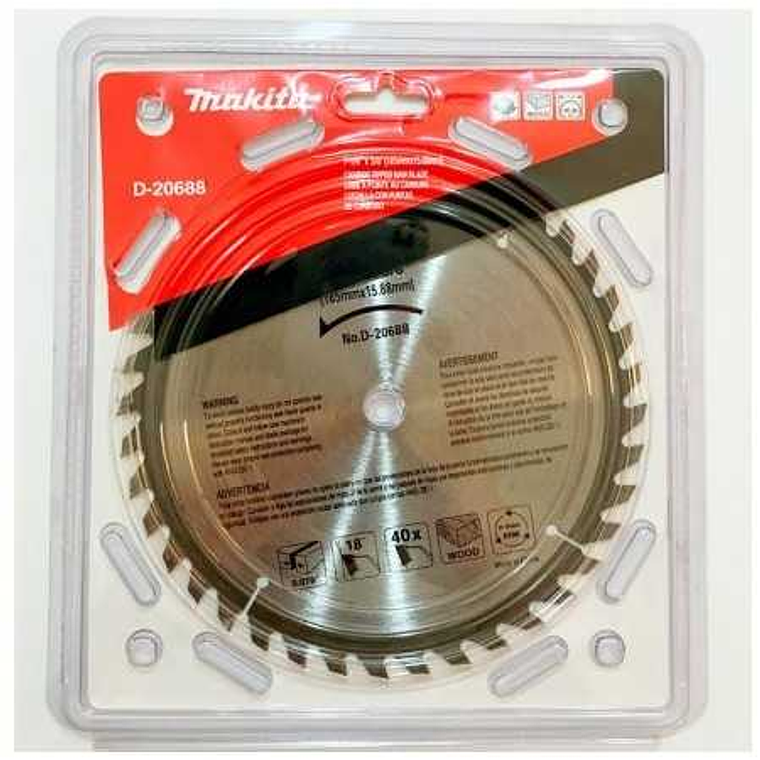 DISCO SIERRA 7-14 X 40 DIENTES MADERA D-20688 MAKITA  1