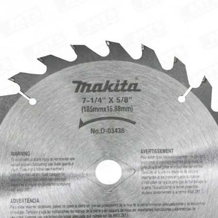 DISCO SIERRA 7-14 X 24 DIENTES MADERA D-03436 MAKITA  1