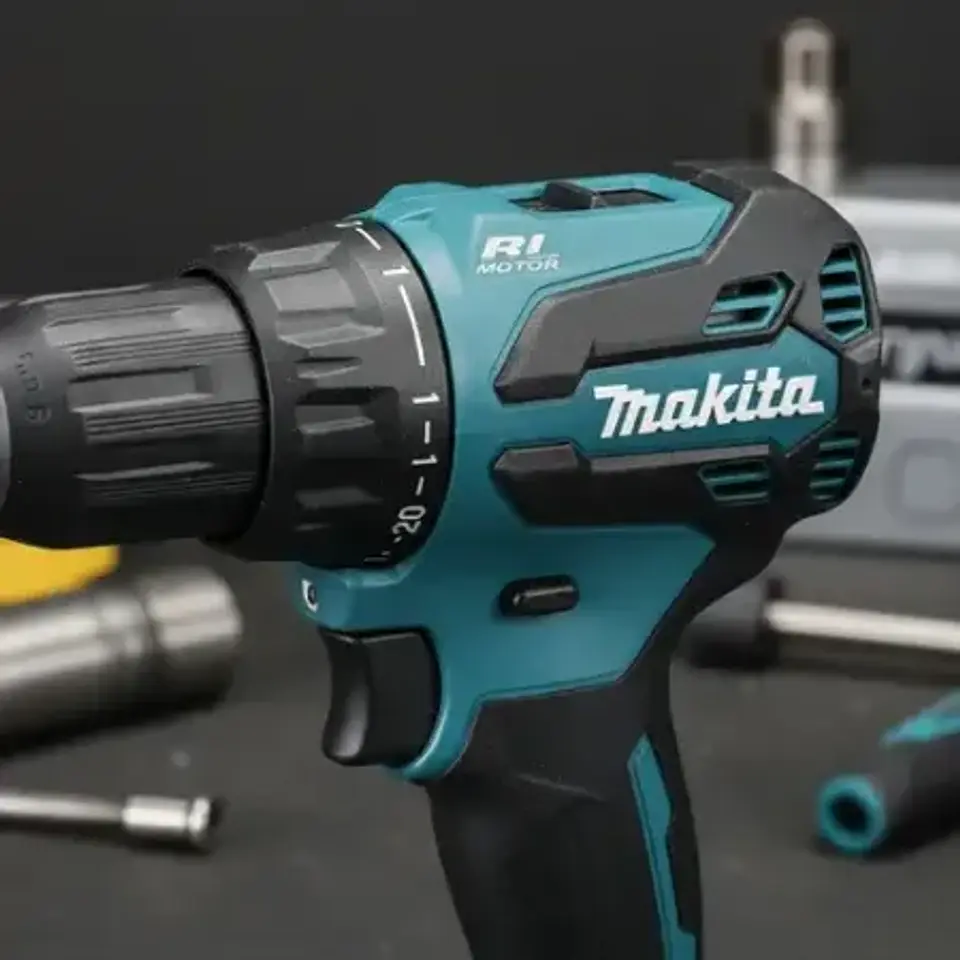 Taladro Percutor Inalámbrico Makita DHP490RFX 18V LXT Brushless 13 mm 5