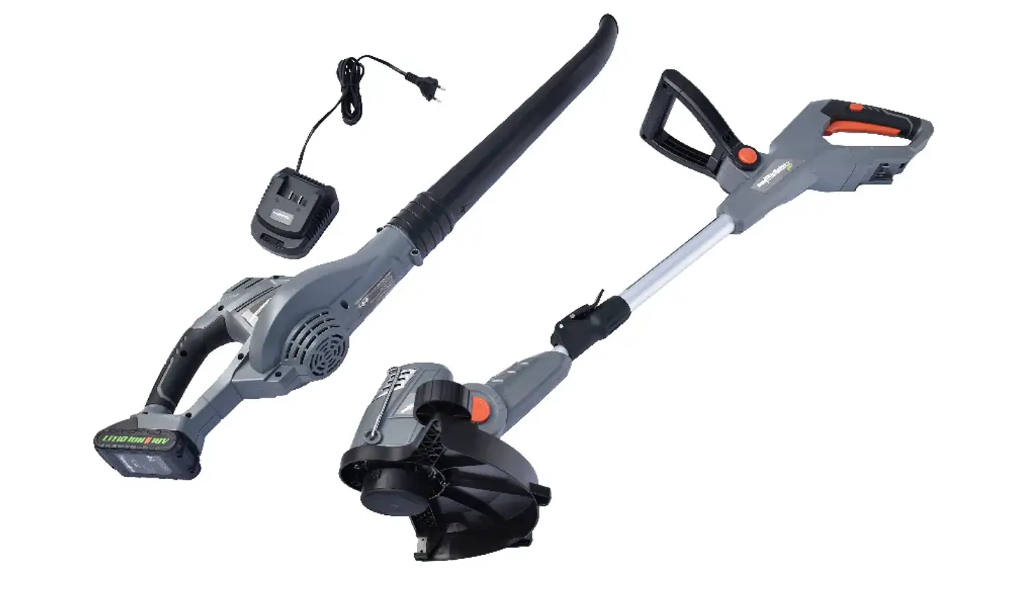 SET JARDIN PRO INALAMBRICO 18V CORTAPASTO + SOPLADOR + ORILLADORA + CARGADOR Y BATERIA GLADIATOR 4