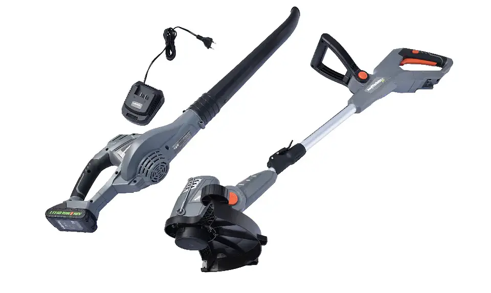 SET JARDIN PRO INALAMBRICO 18V CORTAPASTO + SOPLADOR + ORILLADORA + CARGADOR Y BATERIA GLADIATOR 4