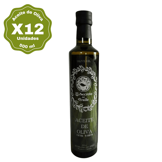 Aceite de Oliva 500ml El Secreto del Fraile x20 unidades