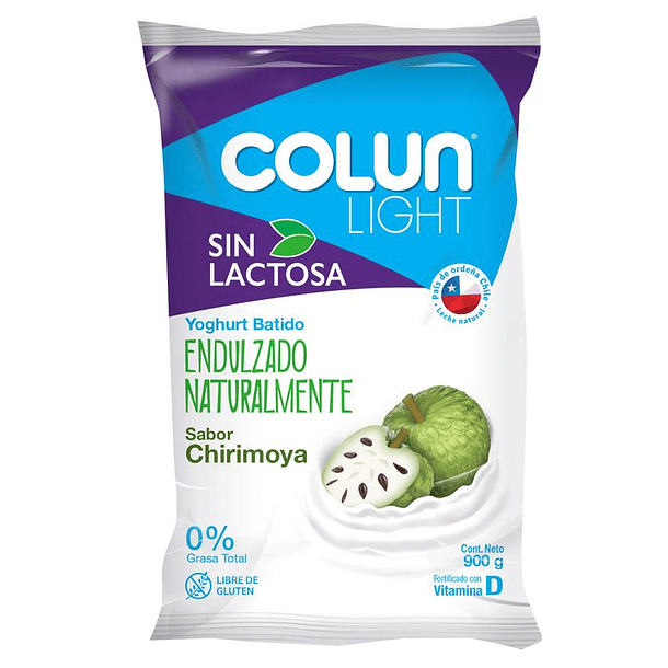 Yogurt Colun sin lactosa 900g