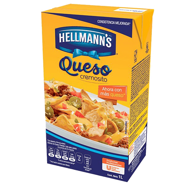 Salsa de Queso Cheddar  Hellman`s 1