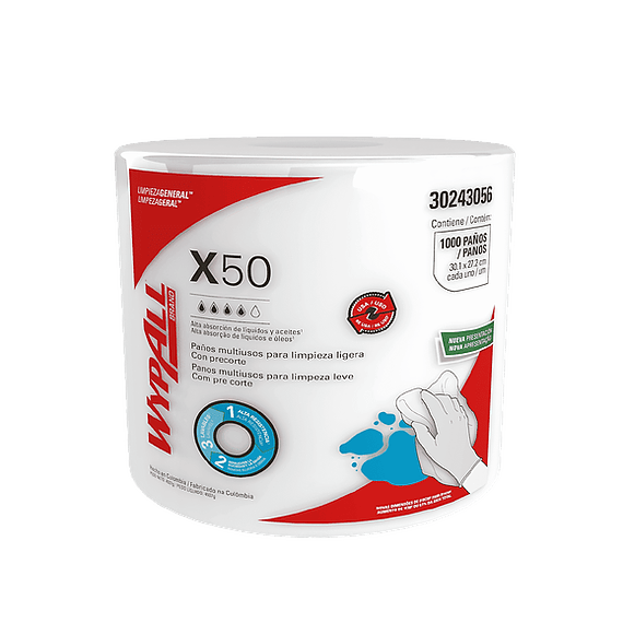 PAÑO WYPALL X50 1 ROLLO X 1000 Paños jumbo 
