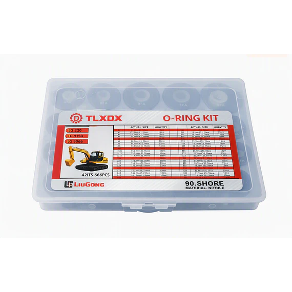 CAJA O-RING LIUGONG 666PCS