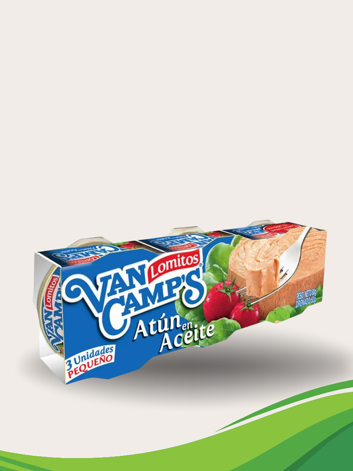 Atún Lomitos en aceite Van camps 80gr pack 3 1