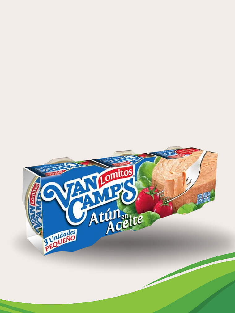 Atún Lomitos en aceite Van camps 80gr pack 3 1