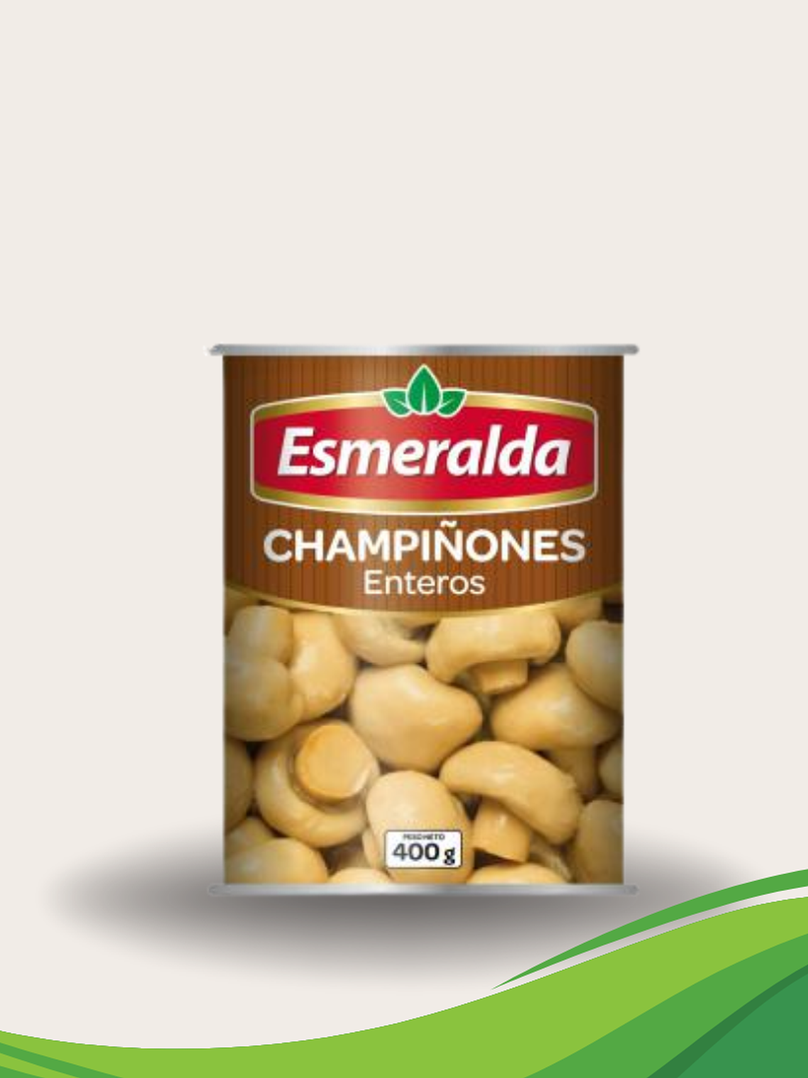 Champiñones enteros Esmeralda 400gr 1