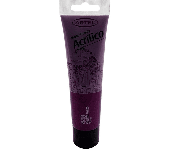 Pintura acrilica 100ml violeta rojizo 448 artel*3