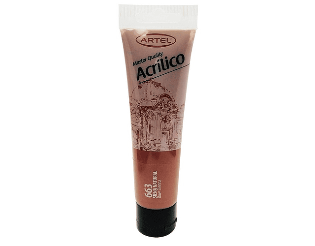 Pintura acrilica 100ml siena natural 663 artel*3