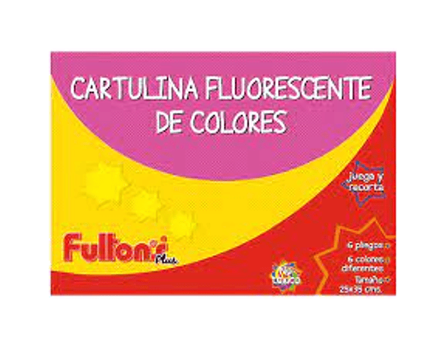 Estuche cartulina fluorescente 6pl fultons*m3-10