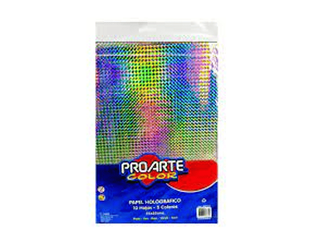 Set papel holografico 5 dis 23x35cm proarte-m3-10