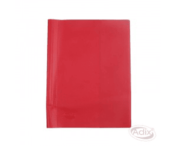 Forro cuaderno universitario pvc rojo adix*m10(25)