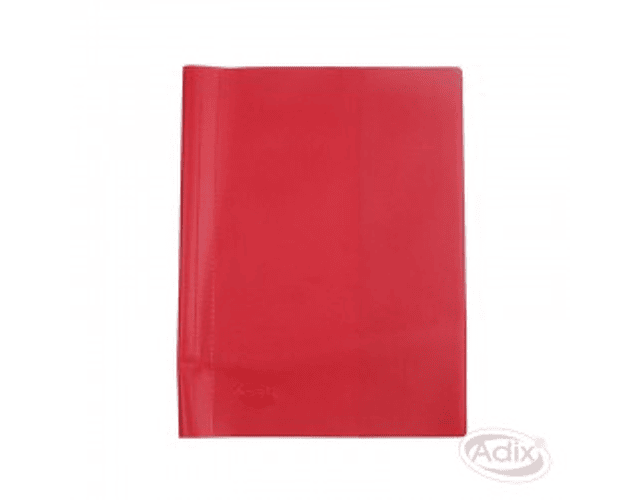Forro cuaderno universitario pvc rojo adix -m10-25