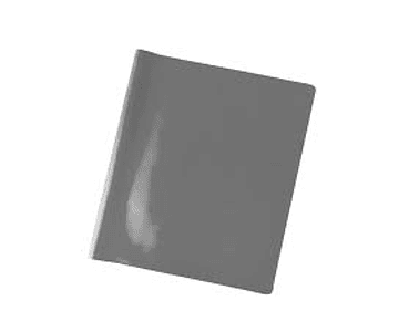 Forro cuaderno college gris plastico -m10-100