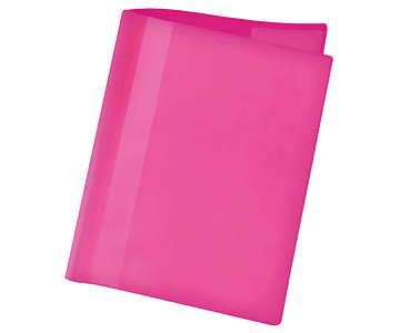 Forro cuaderno college rosado plastico -m10-100
