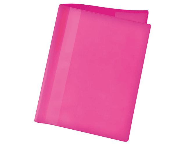 Forro cuaderno college rosado plastico -m10-100