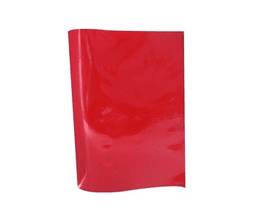 Forro cuaderno chico doblez rojo ross*50