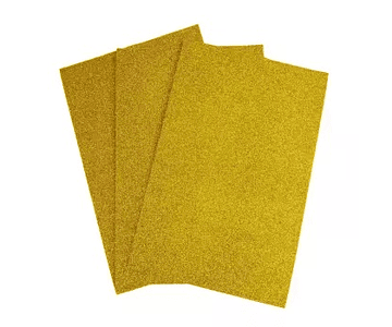 Goma eva glitter pliego 45x60 dorado jm -m10