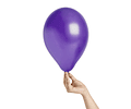 Globos nº9 violeta metalizados 50un argos