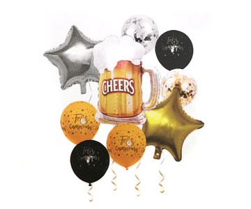 Set de globos f.c. cervecero 9pcs feco-m3-m10