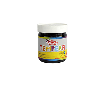 Tempera 100ml negra nº21 artel-3-6