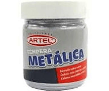 Tempera metalica plata 100ml artel*m3*m10(6)