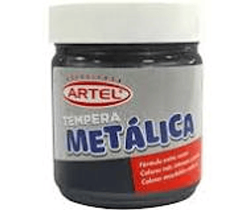 Tempera metalica negro 100ml artel*m3*m10(6)