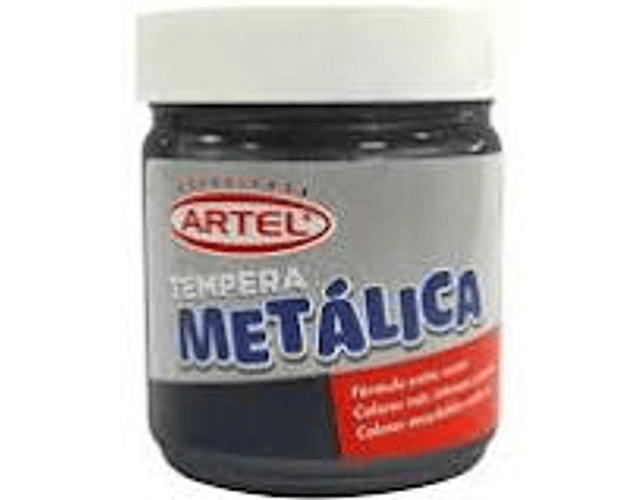 Tempera metalica negro 100ml artel*m3*m10(6)