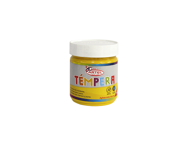 Tempera 100ml amarillo medio nº75 artel-m3-10-6