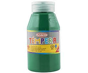 Tempera 500ml verde oscuro nº54 artel*3*4