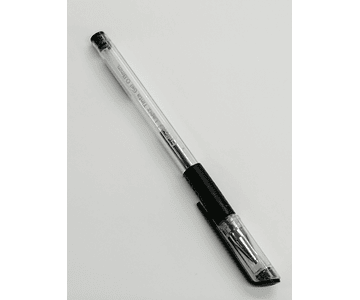 Lapiz tinta gel 0.8mm negro c/grip fultons*12